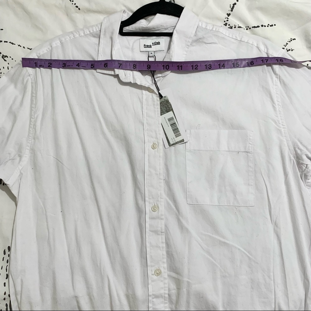 NEW FRANK AND OAK OVERSIZED COTTON POPLIN SHIRT DRESS - Picture 8 of 9